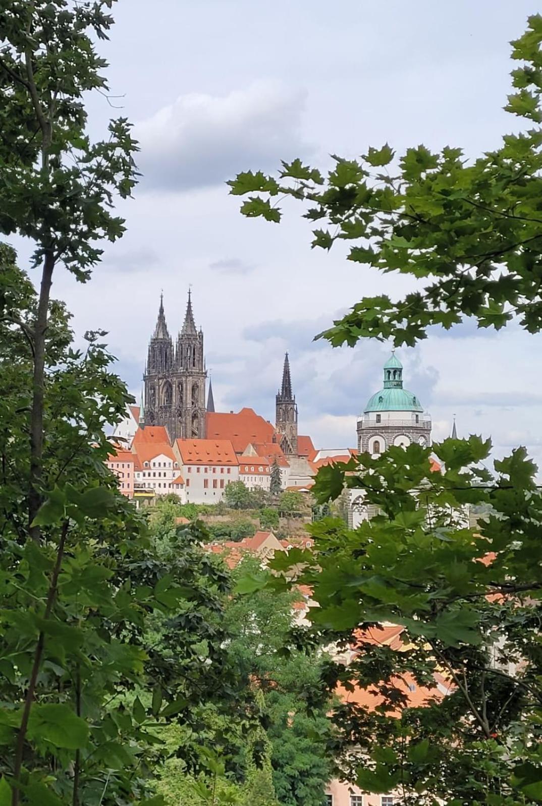 Cosel Apartment Altstadt Radfahrer Balkon Meißen Dış mekan fotoğraf