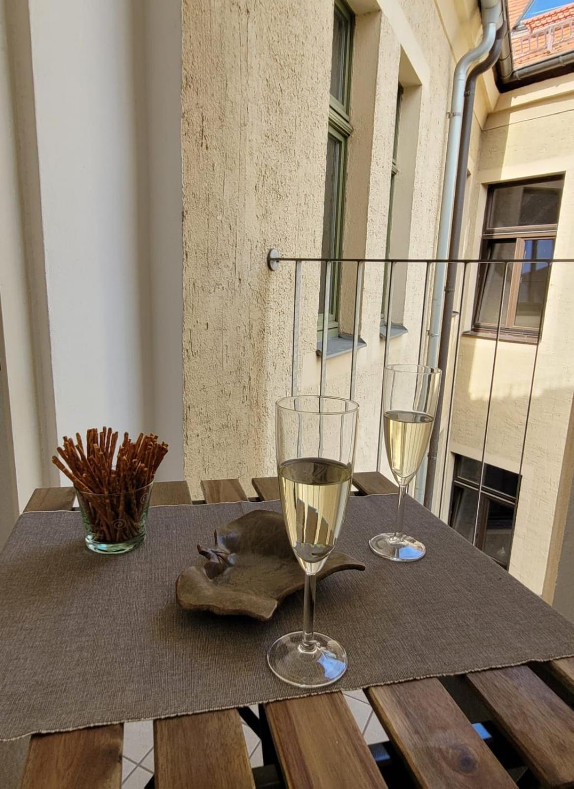 Cosel Apartment Altstadt Radfahrer Balkon Meißen Dış mekan fotoğraf