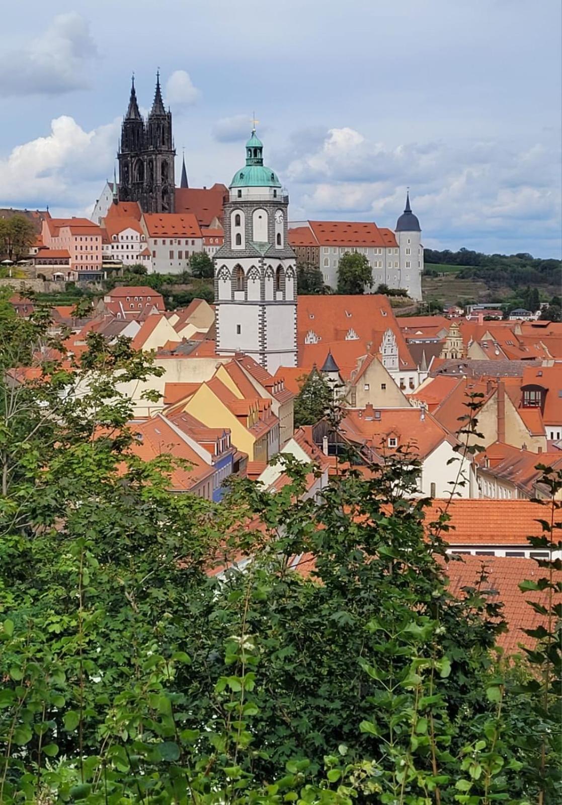 Cosel Apartment Altstadt Radfahrer Balkon Meißen Dış mekan fotoğraf